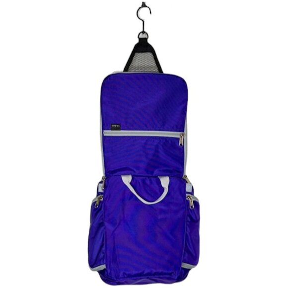 L.L. Bean Med Unisex Travel Toiletry Organizer Bag - Purple - 9¾"H x 11½"W x 3"D - Picture 8 of 10